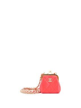 Chanel Kiss Lock Clutch With Chain #268823C21B